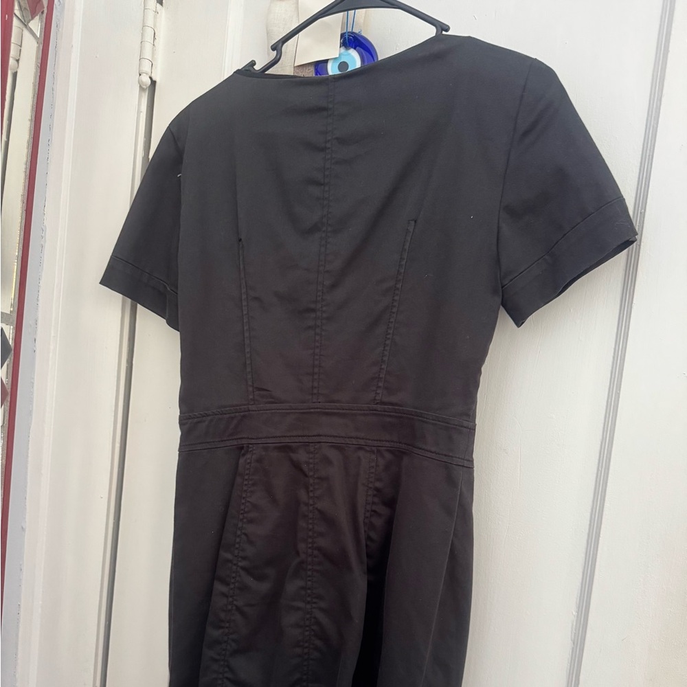 Armani Exchange Black Mini Dress with Zipper - Picture 2 of 4